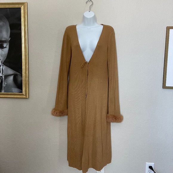 Fuzzy Long Cardigan - Picture 2 of 3